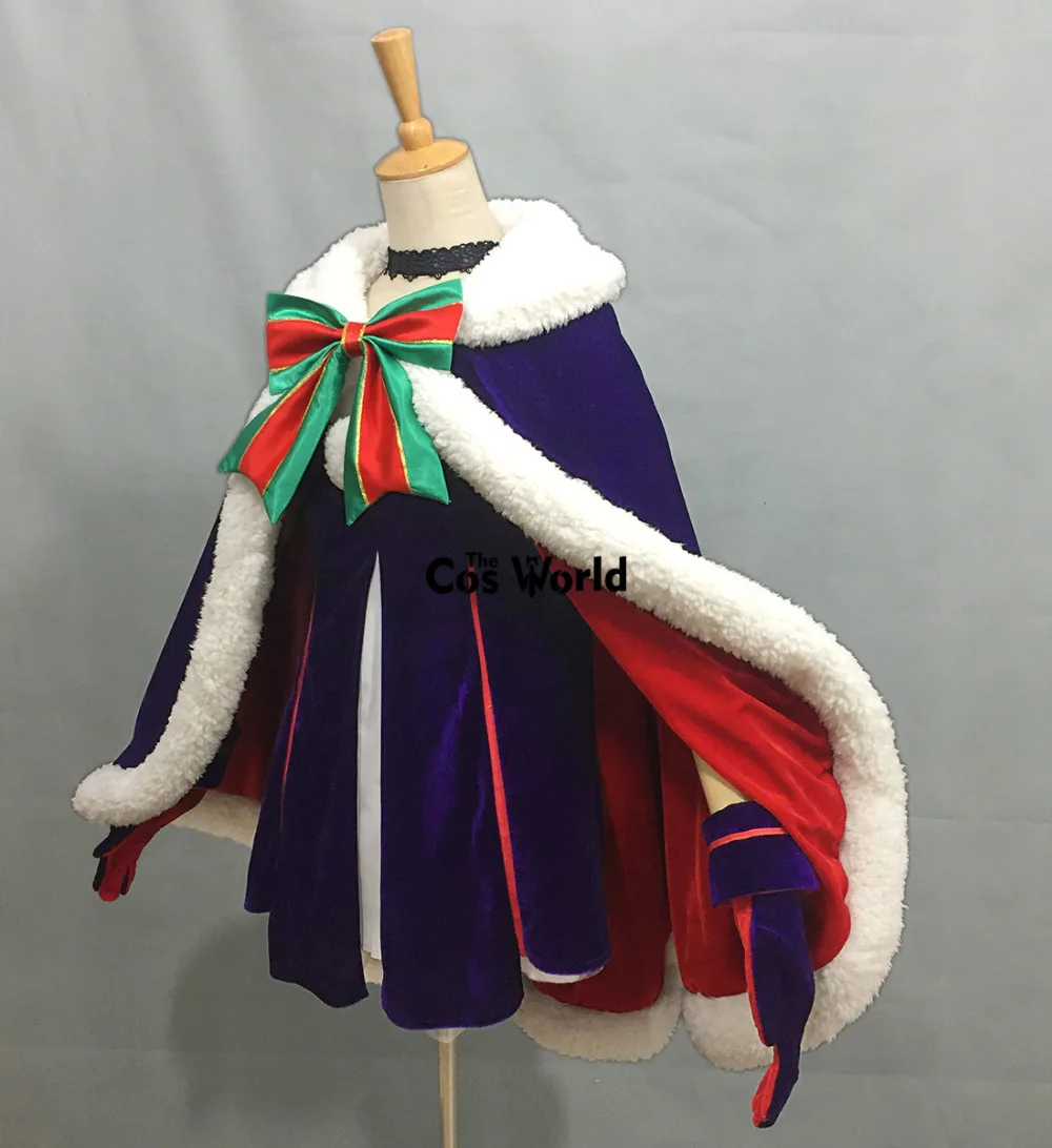 Fate Grand Order Black Saber рождественское платье униформа накидка наряд Аниме косплей