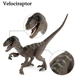 Wiben Юрского периода Velociraptor Динозавров Действие игрушки Рисунок животных, Динозавров Модель коллекции развивающие дети мальчик подарок # E