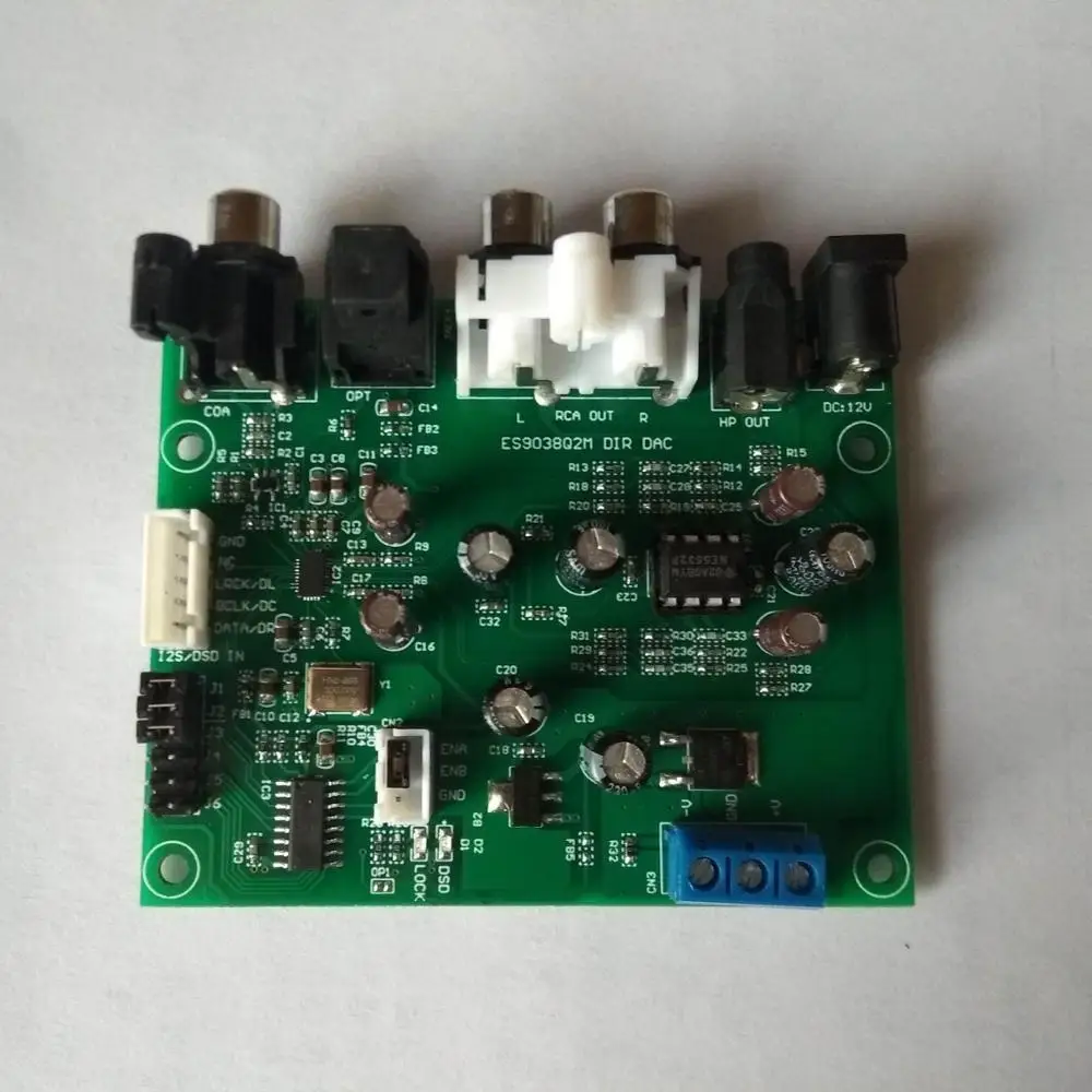 

DYKB ES9038Q2M I2S / DSD / DOP / Fiber/ Coax Decoder Board Digital audio PCM44 volume control