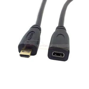 

Zihan HDMI 1.4 D Type Micro HDMI Male to Micro HDMI Female M F Extension Cable 30cm