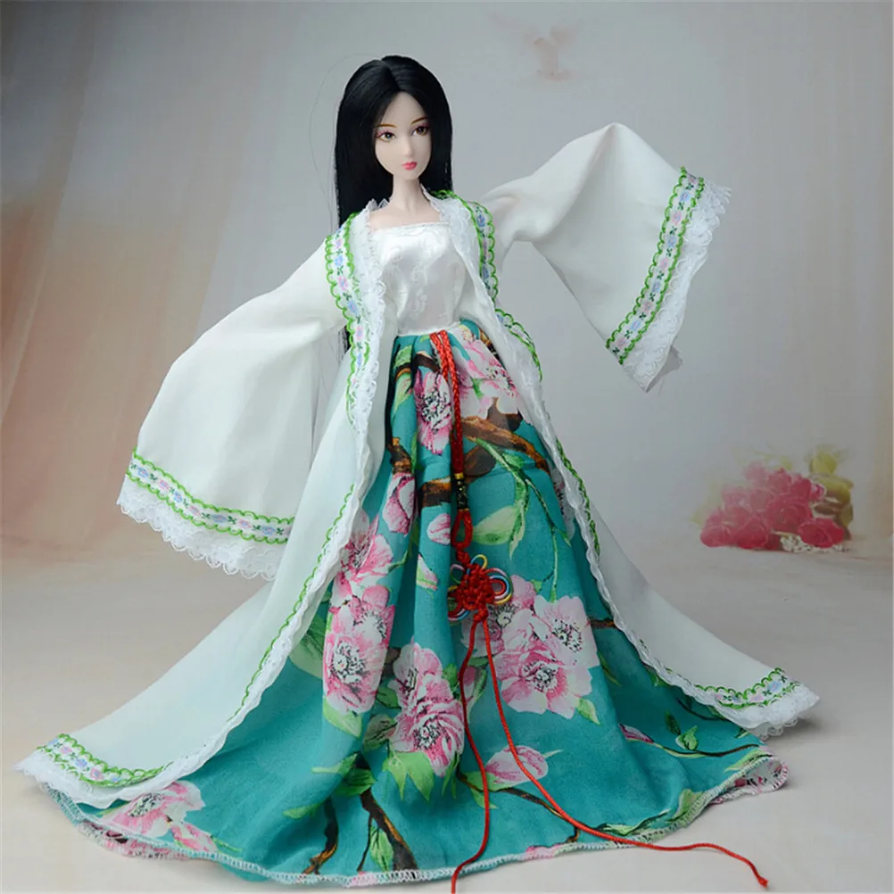 1 шт. платье принцессы китайской династии для куклы Барби, элегантная кукла, традиционная 2 стиля, материал: ткань