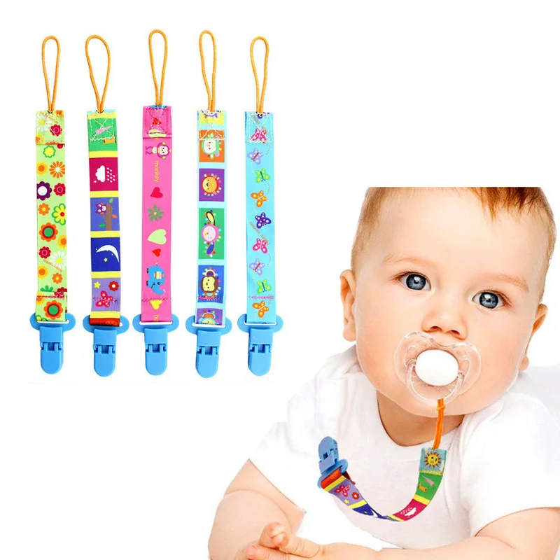 

Baby Pacifier Clip Chain Ribbon Dummy Holder Chupetas Soother Pacifier Clips Leashes Strap Nipple Holder for Infant Feeding
