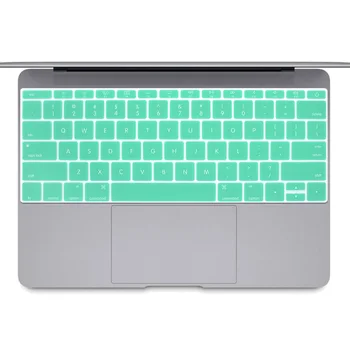 

English Silicone Keyboard Cover Skin for MacBook New Pro 13" A1708 (2016 Version,No Touch Bar) for 12" A1534 Retina USA Layout