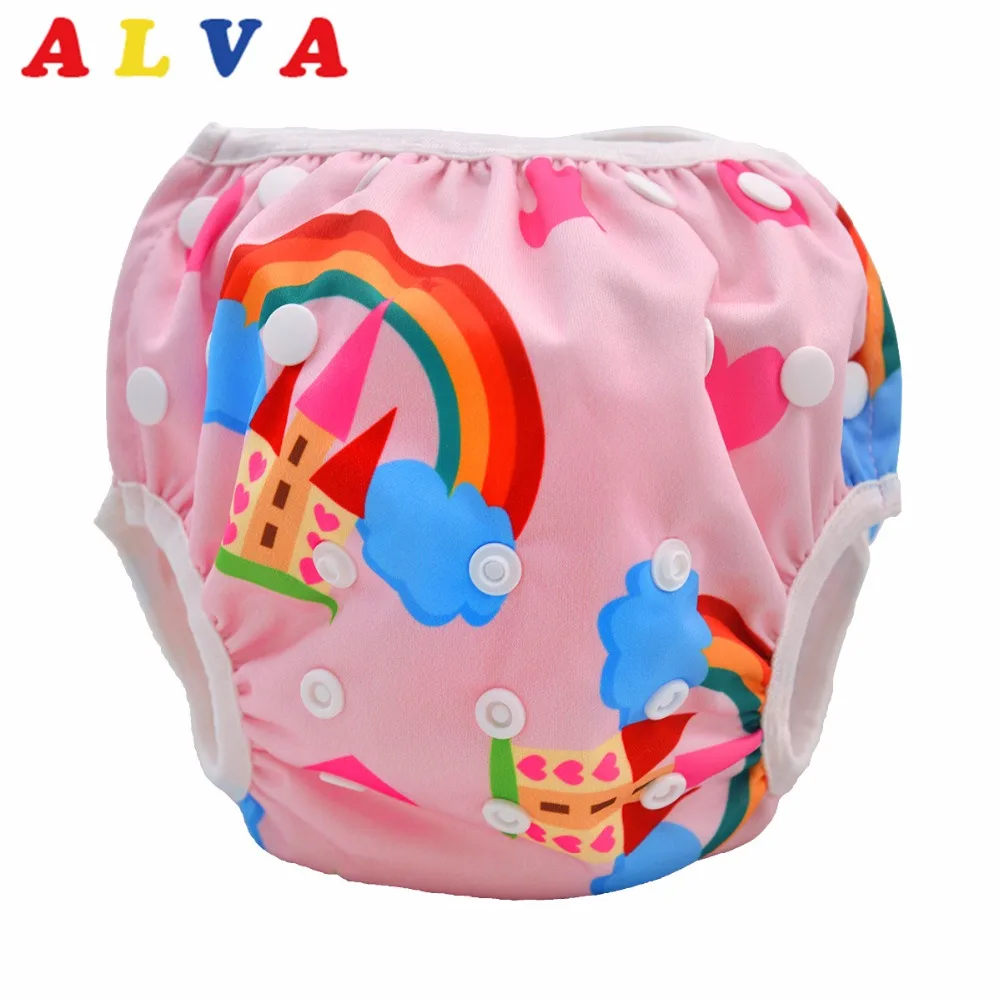 New Arrival! 2017 Alvababy Baby Swim Diapers One Size Adjustable Washable Swim Nappies Pool Pant