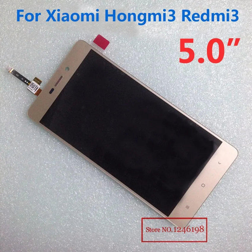 

Wholesale RedRice3 LCD Display+Touch Screen Panel Digitizer Assembly For Xiaomi Redmi 3 Hongmi3 Phone Parts Black/White/Gold