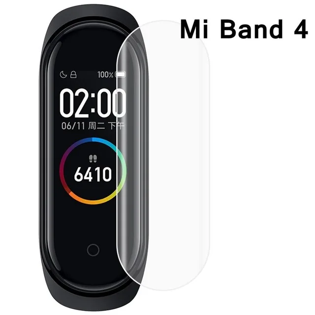 Защитная пленка для экрана для Xiaomi mi Band 4 3 Смарт-браслет пленка для браслета Xia mi Xio mi Band 3 Band 4 mi Band 4 Correa(не стекло - Цвет: Mi Band 4