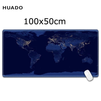 

Large mouse pad 1000x500mm speed world map Keyboard Mat Desk Mat for game player for overwatch/steelseries/warface/lol