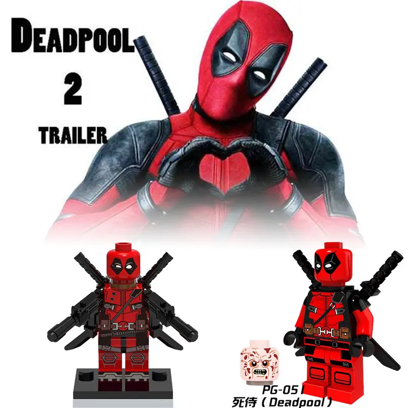 

Duplo Deadpool Figures Superhero Batman Iron Man Superman Model Hero Compatible Legoings Toys for Children DIY Building Blocks