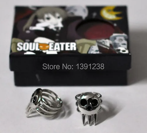 

2PCS Soul Eater Death The Kid Cosplay Ring NEW with box Free shipping Costume Props Weapons