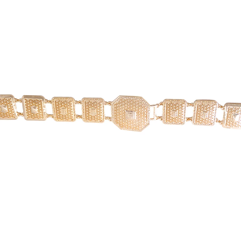 Цветочный дизайн для женщин с цепью на талии в золотой мягкой талии бисером Роскошная Арабская абайя пояс