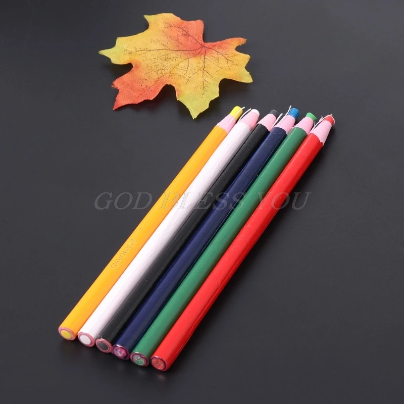 6 цветов маркеры для металла стекло ткань Китай графа снимите смазка восковой карандаш