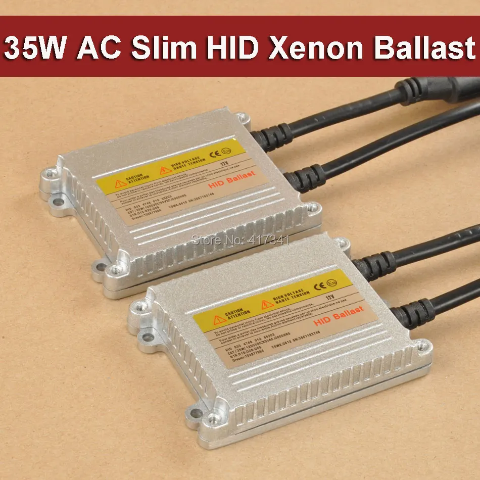 

Free Shipping 35W AC 2PCS HID Xenon Ballasts High Quality Super Slim Replacement for Auto Headlight H1 H4 H7 H8 H9 H11 9005 9006