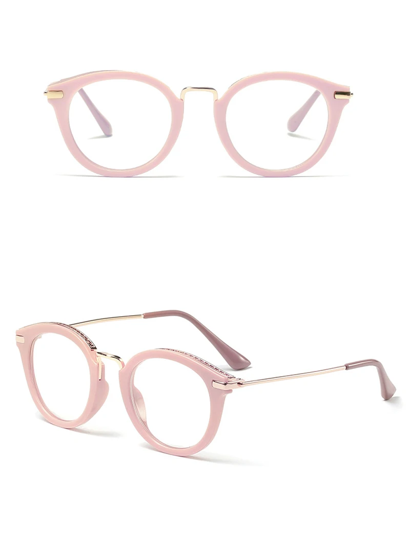 Peekaboo леопардовая оправа для очков для женщин ретро модные очки Оптическая полуметаллическая оправа прозрачные линзы женские аксессуары