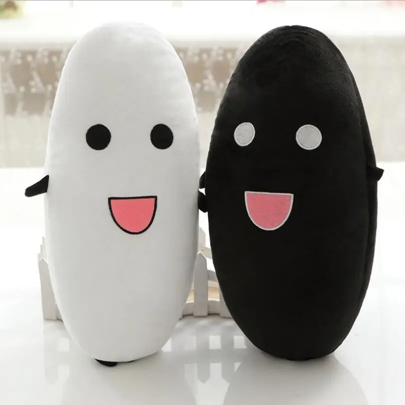 White/Black Rice Plush Toys Large size 50 90cm Lovely Plush Rice