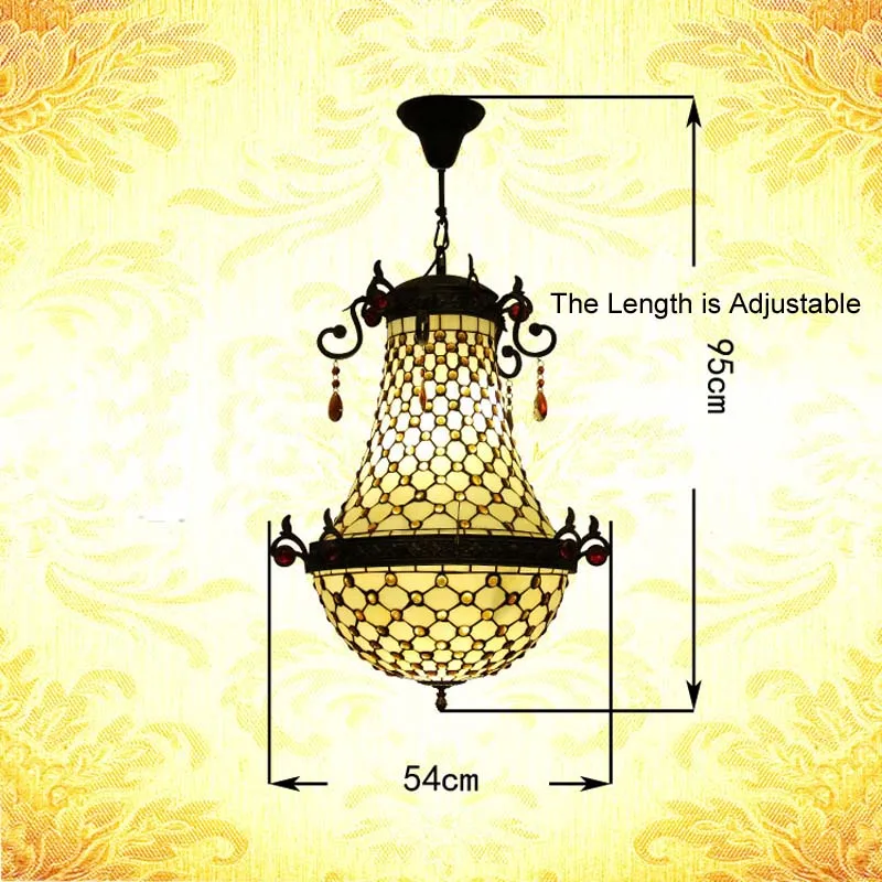 Tiffany Stained Glass Pendant Light.3