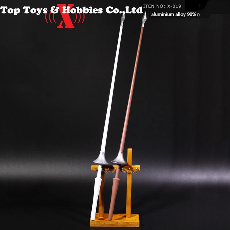

weapon model 1:6 Soldier Figure Toys Parts 1/6 X-TOYS X-019A Solider Spear Model White Knight Jousting Lance Long Gun Toy