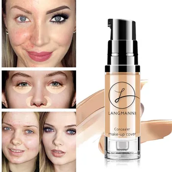 

6 Colors Concealer Cream Makeup Eye Dark Circles Full Cover Face Corrector Cosmetic Waterproof Base Make Up Liquid Concealer 6ml