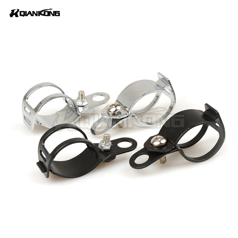 Motorcycle Turn Signal Indicator Relocation 49mm Fork Clamp Mount Cruiser Bobber