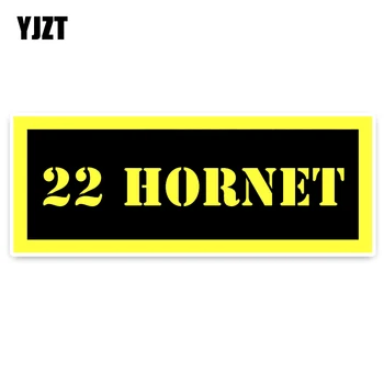 

YJZT 14.2CM*5.4CM High Quality 22 HORNET Ammo Decals PVC Car Stickers 5-0069