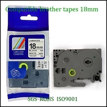 10 шт./лот совместимость brother tze этикет-лента tz лента 18 мм tz241 tze241 241 tze641 tze-241 p-touch label printer ribbon label maker