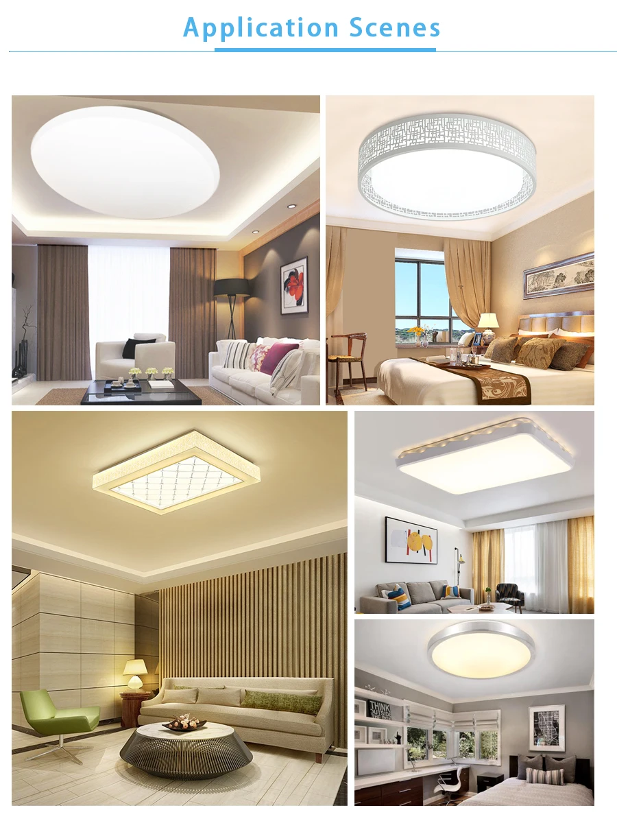 Ceiling Lamps LED Module Light AC220V 230V 240V 12W 18W 24W Replace Ceiling Light Lighting Source Convenient Installation