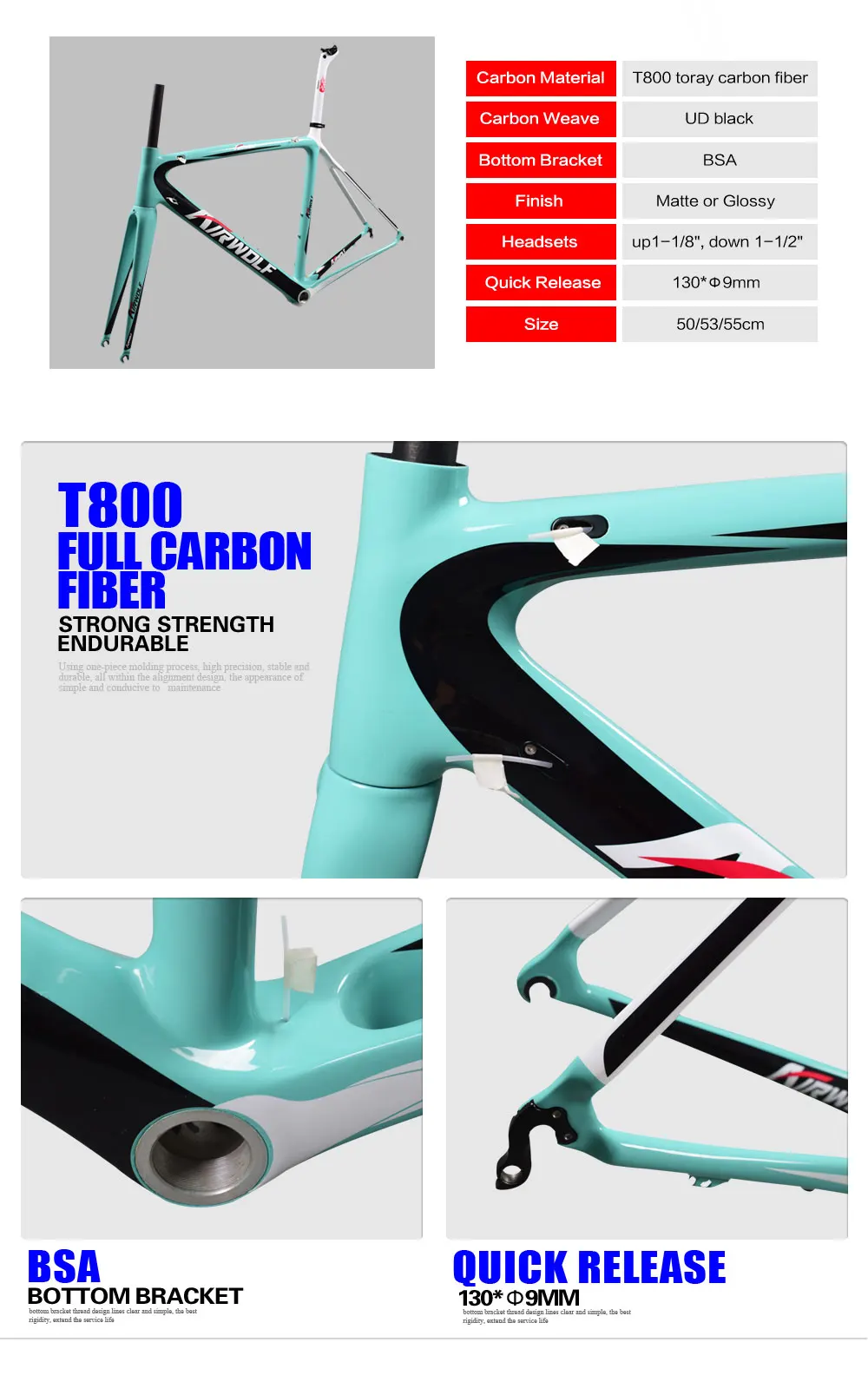 Best 2018 carbon bike frame UD black carbon road frame BSA cheap carbon frame road bike V brake road carbon bike frame 13