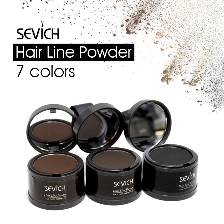 Sevich 7 видов цветов волосы пушистая пудра 20 шт./лот черное покрытие для корней волос естественная мгновенная линия волос тени порошок консилер для волос