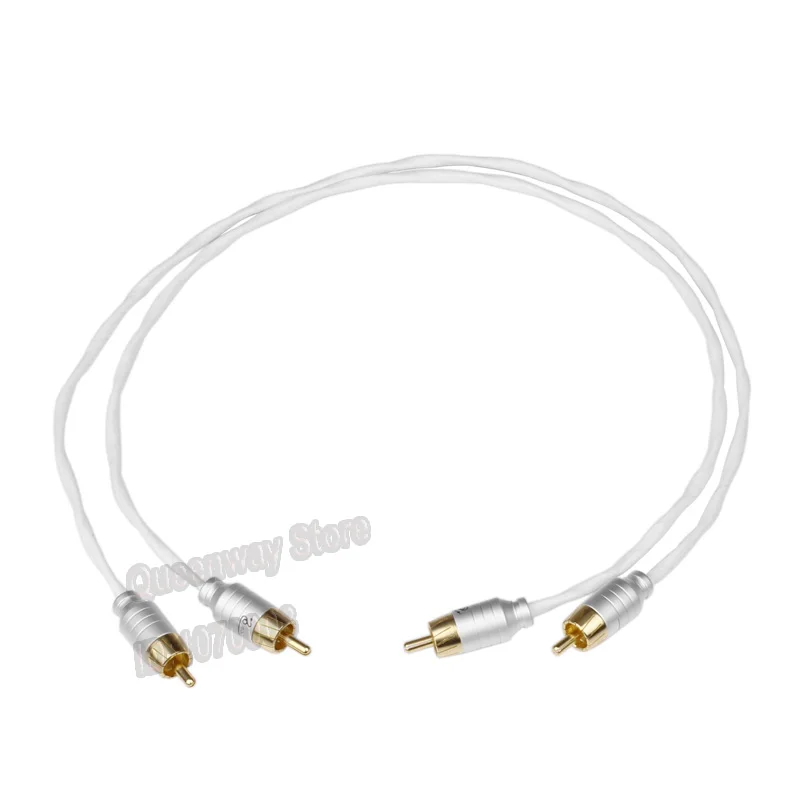 Hi Fi hi end hiend тефлон с серебряным покрытием аудио кабель/двойной лотос голова к