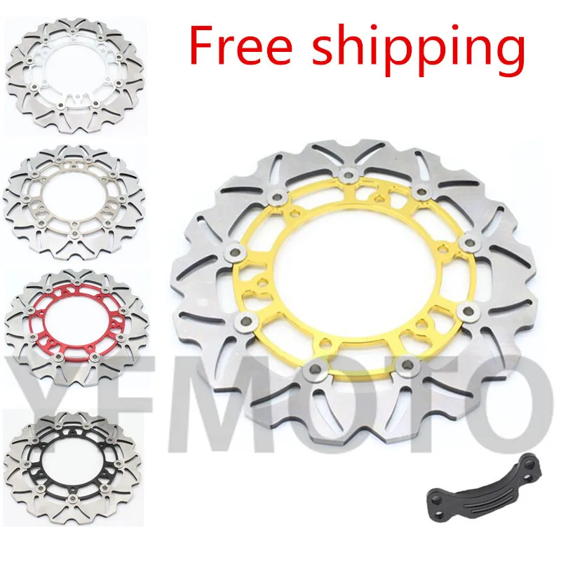 Free Shipping 1pcs Motorcycle Rear Brake Disc Rotor For TMAX500 TMAX 500 2008-2013 09 10 11 12 Stainless steel 1 pcs motorcycle rear brake disc rotor for tmax500 tmax 500 2008 2009 2010 2011 2012 2013 red free shipping