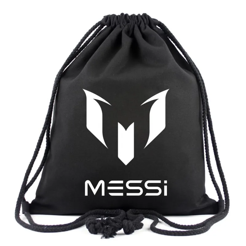 

2018 Colorful Canvas Drawstring Bags Travel Bag Teenagers School Gifts Casual Kids Bagpack Mochila Bolsas Escolar Messi Backpack
