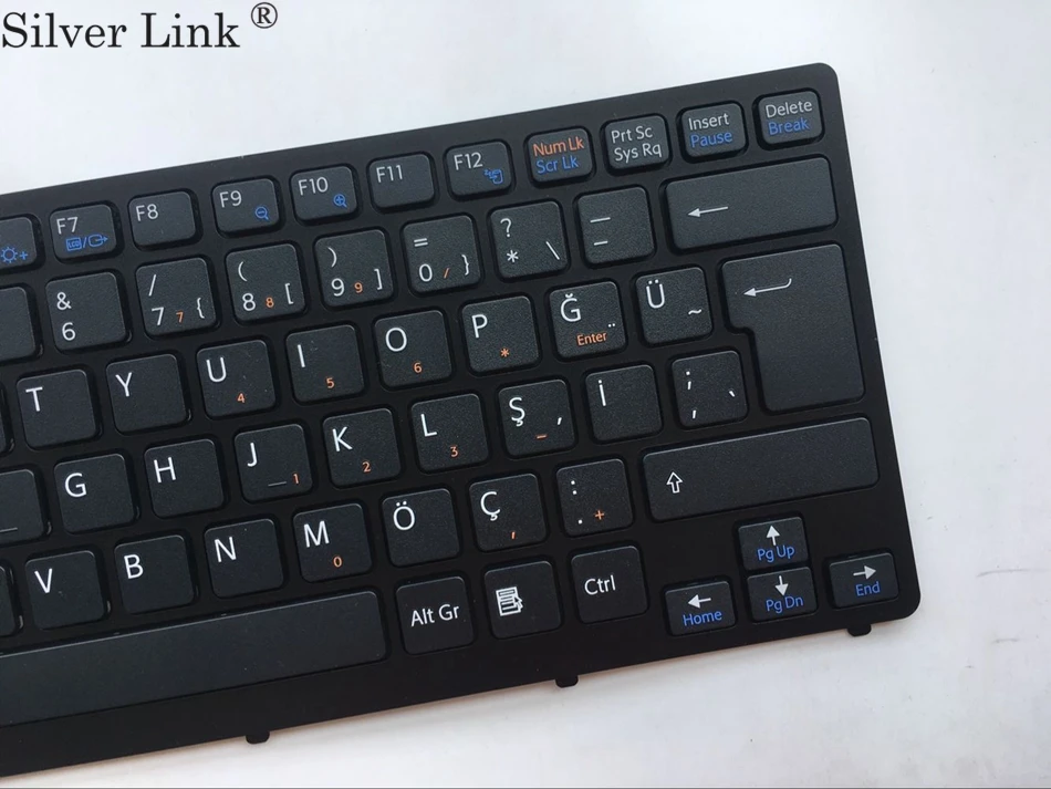 TR Turkish Keyboard For Sony Vaio VPC-CW VPC CW VPCCW CW16EC CW18FC Black Frame Laptop Keyboard TR layout