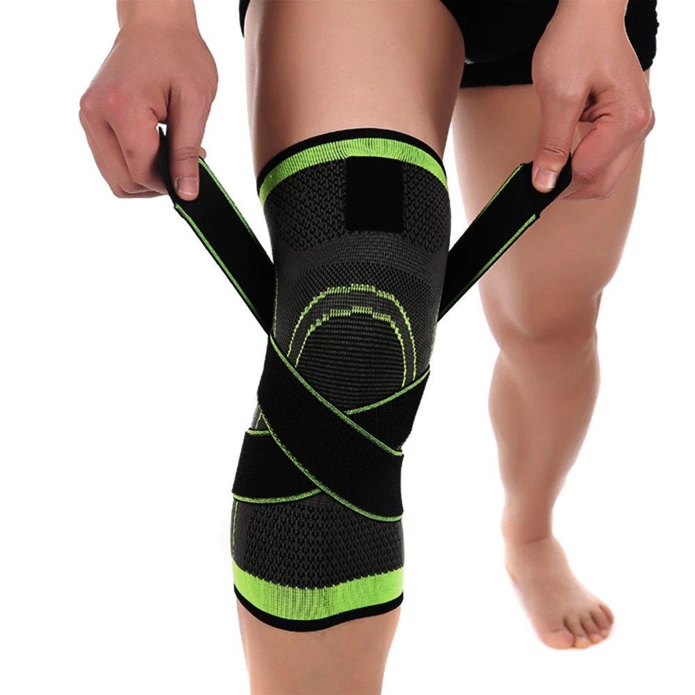

2 PCS Knee Support Sports KneePads Breathable Bandage Braces Basketball Tennis volleyball elastic protector sleeve guard straps