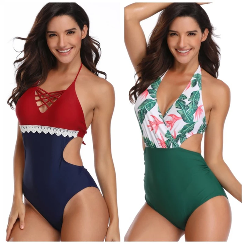 

2019 One Piece Swimsuit Swimwear Women Sexy Bathers Push Up Bathing Suit Trikini Monokini May Female Beach New Swimming Suits XL