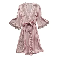 Night Dress Women Fashion Sexy Sleepwear Lingerie Lace Temptation Belt Underwear Nightdress Plus Size Women Night Gown