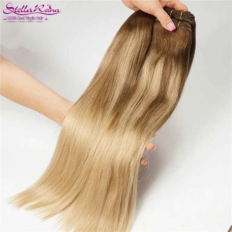 Balayage Ombre Highlights Blonde Hair Weaves Dark Roots 4