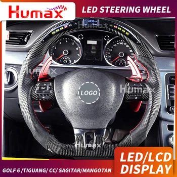 

LED display steering wheel with LCD SCREEN for Golf 6 LCD RACE DISPLAY STEERING WHEEL FOR tiguang/ cc/ sagitar/mangotan steering
