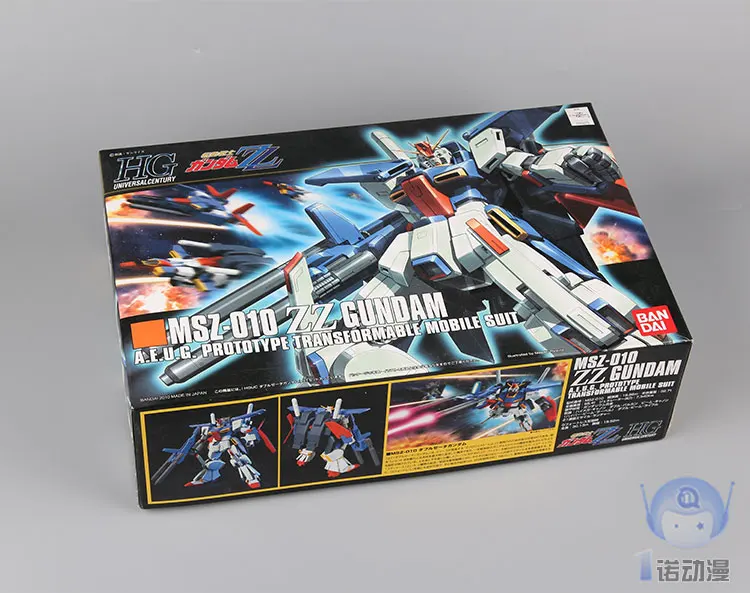 Оригинальный Gundam HG 1/144 модель MSZ-010 ZZ GUNDAM свобода мобильный костюм детские игрушки