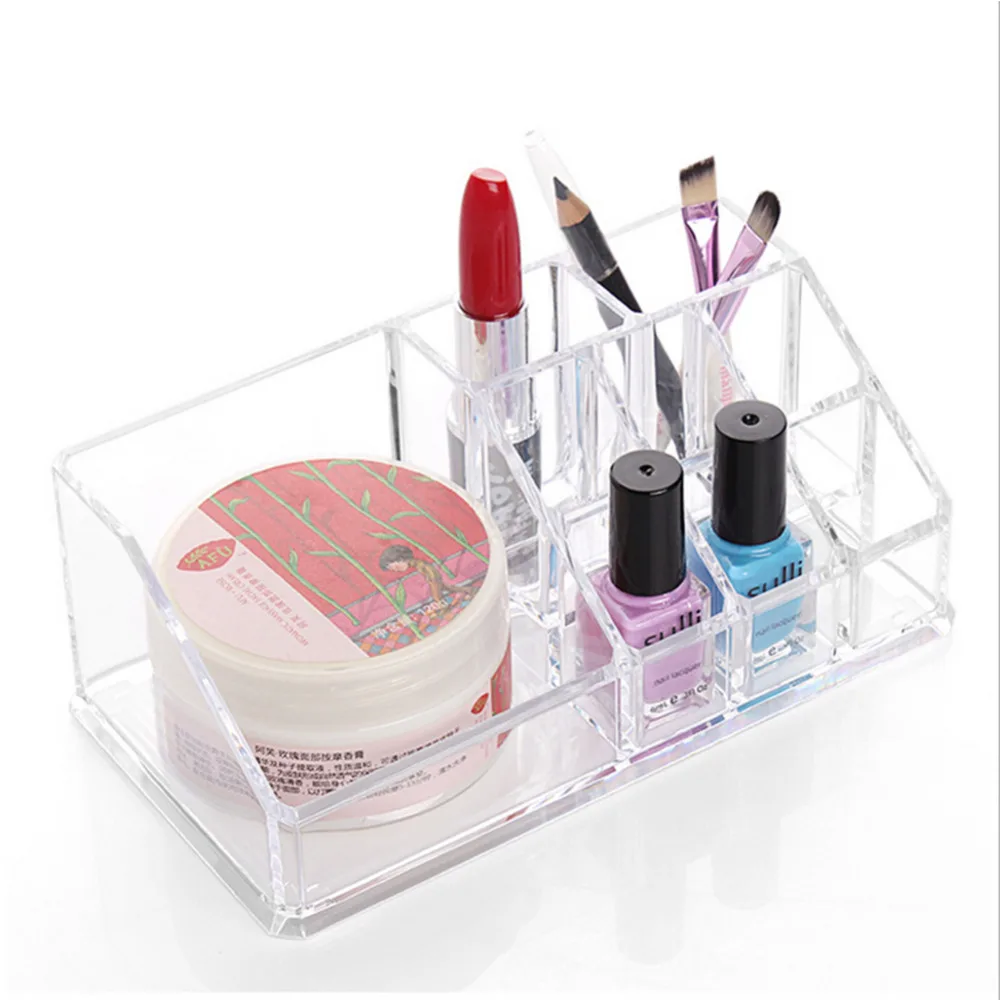 1Pcs Display Lipstick Holder Acrylic Cosmetic Organizer Stand Clear