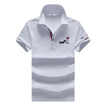 Горячая Распродажа Новая летняя рубашка поло с коротким рукавом мужские поло para hombre поло бренд camisa polo быстросохнущая плюс размер XXXL твердая