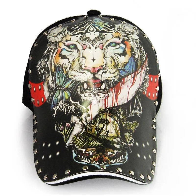 Men and Women Snapback Cap Double Dragon Printed Hip Hop Baseball Caps