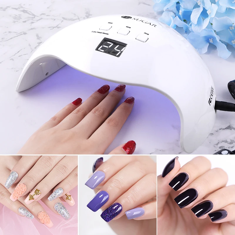 

UR SUGAR 48W Nail Dryer 21 Leds UV LED Nail Lamp Gel Polish Nail Machine With 30s/60s Timer Display Lamp for Nail Dryer