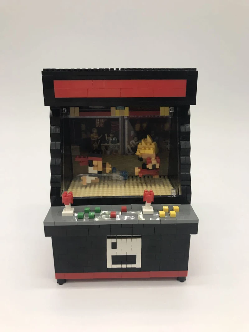 ZRK 7808 игровая комната аркадный истребитель игра Черная машина 3D модель DIY Алмаз Мини строительные блоки кирпичи сборка игрушка подарок