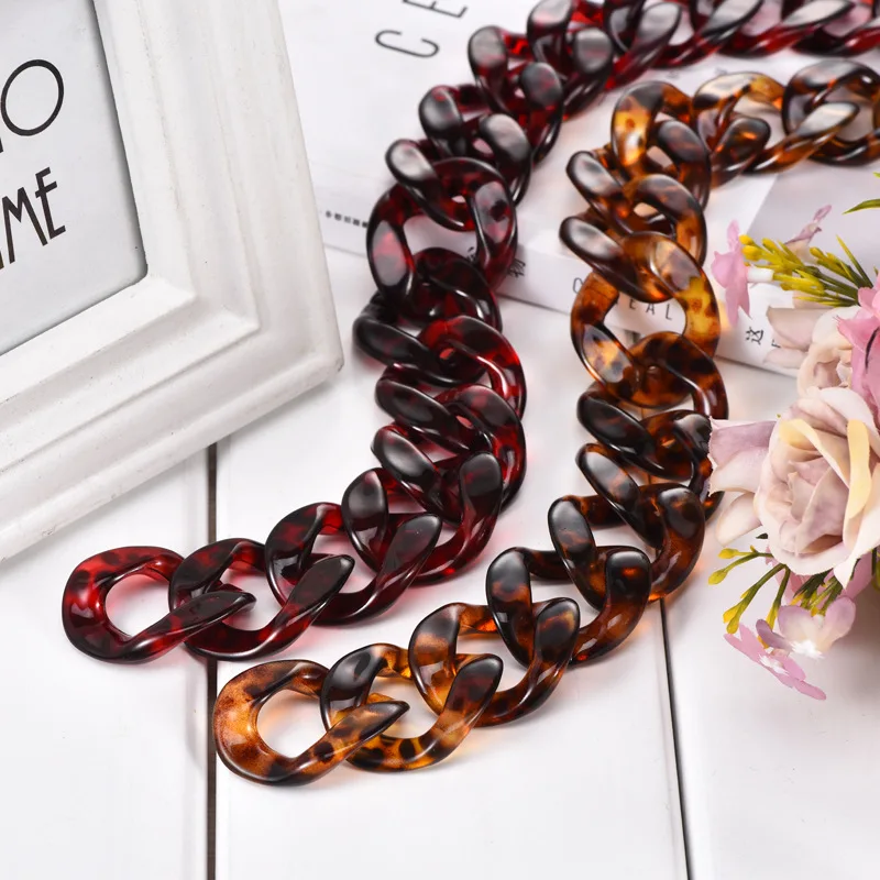 2019 nuevo Manualidades DIY Basteln bricolaje Manualidades Complementos Artesanato Material Acessorios acrílico Cadena de resina de leopardo 2019 nuevo Manualidades DIY Basteln bricolaje Manualidades Complementos Artesanato Material Acessorios acrílico Cadena de resina de leopardo