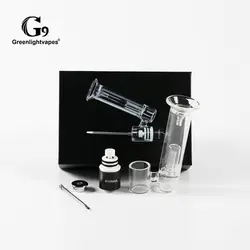 Greenlightvapes G9 510 rig E Nail Отопление Глава распылитель сухой травы воск распылитель воды Стекло трубы Dab барботер электронных сигарет vape