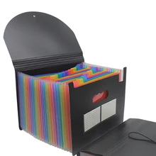 24-Layer Big Document Bag Rainbow Accordion A4 Classification Test Papers Tool Business Expanding File Folders Filing Products