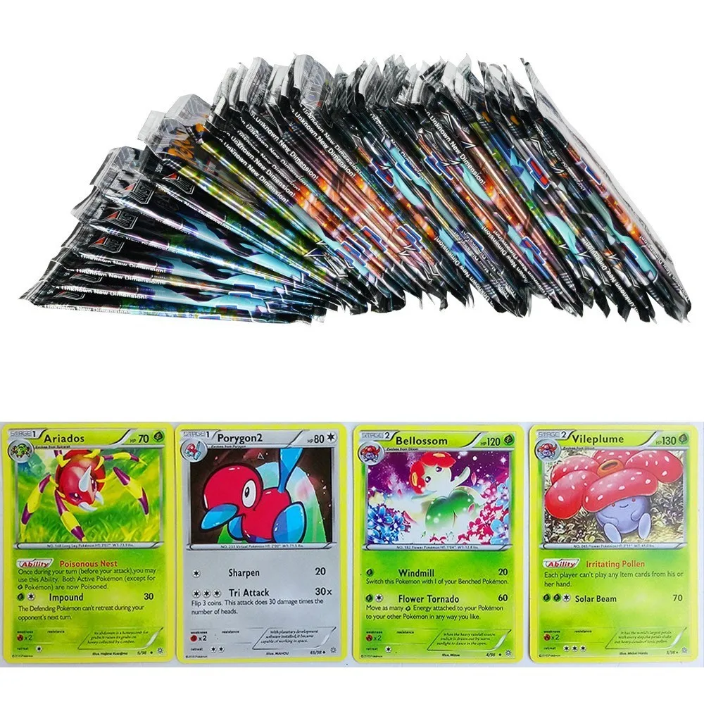 

324pcs Game Collection Cards For Funs Children English Language Toy