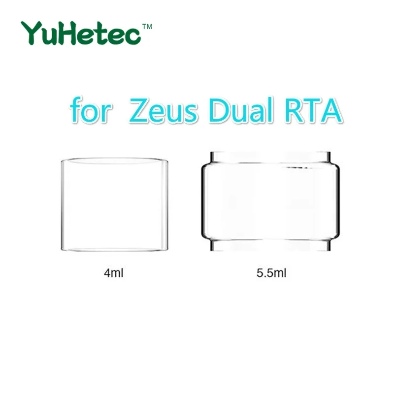 

5PCS Original YUHETEC Replacement Glass TUBE for Geekvape Zeus Dual RTA 4ml /5.5ml