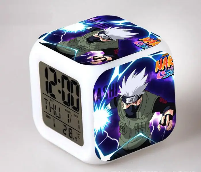 Japanese Anime Naruto 7 Color Change Digital Alarm Clock Giftsin Alarm