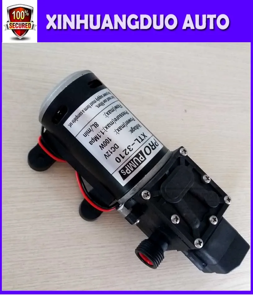 Водяной насос микро электрический мембранный насос 3210YD 12 V/24 V 100 W высокого давления большой поток самовсасывающий насос 1.1MPa