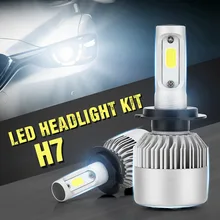 TUINCYN 2 pcs H4 LED H7 H11 H8 HB4 H1 H3 HB3 72 S2 H27 9006 Auto Lâmpadas Dos Faróis Do Carro w 8000LM Car Styling 6500 k Levou automotivo